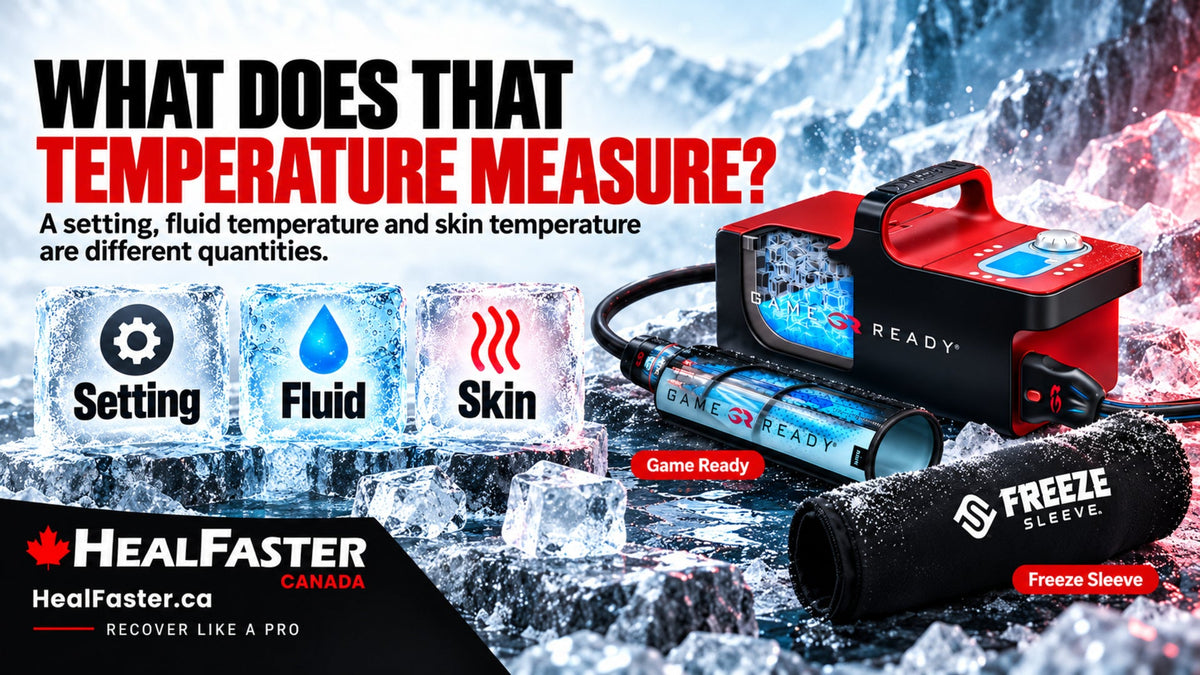 What Cold Therapy Temperatures Tell You About a Device — HealFaster Canada hero graphic
