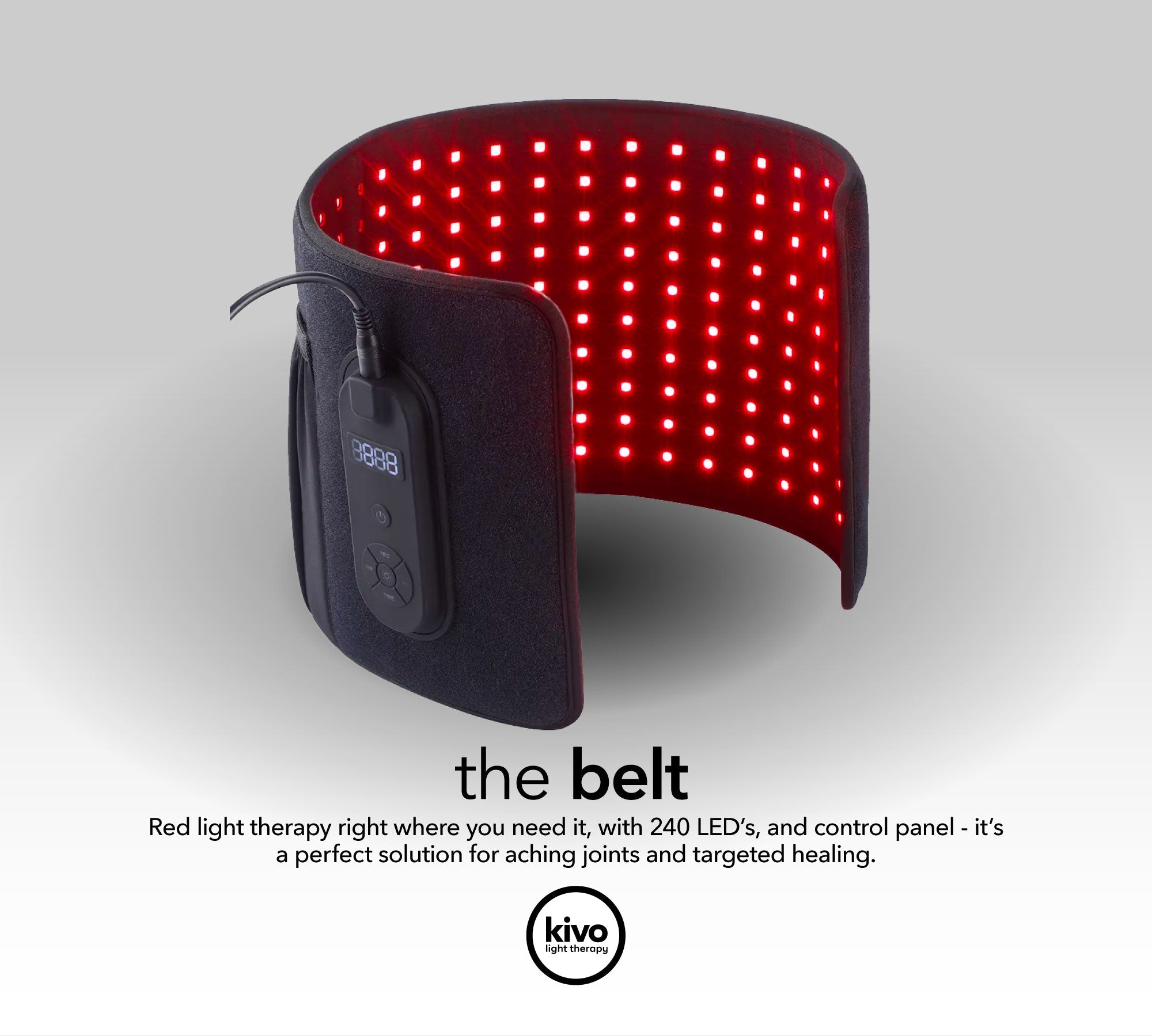 Kivo Belt: Targeted and portable red light