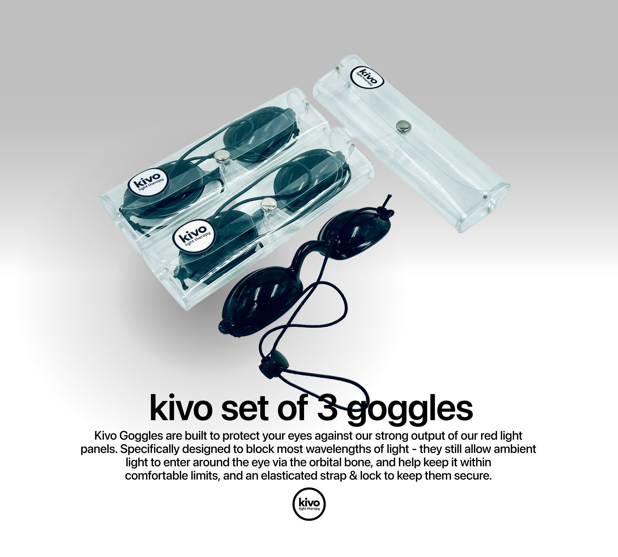 Kivo Goggles: Protect your eyes (Pack of 3)