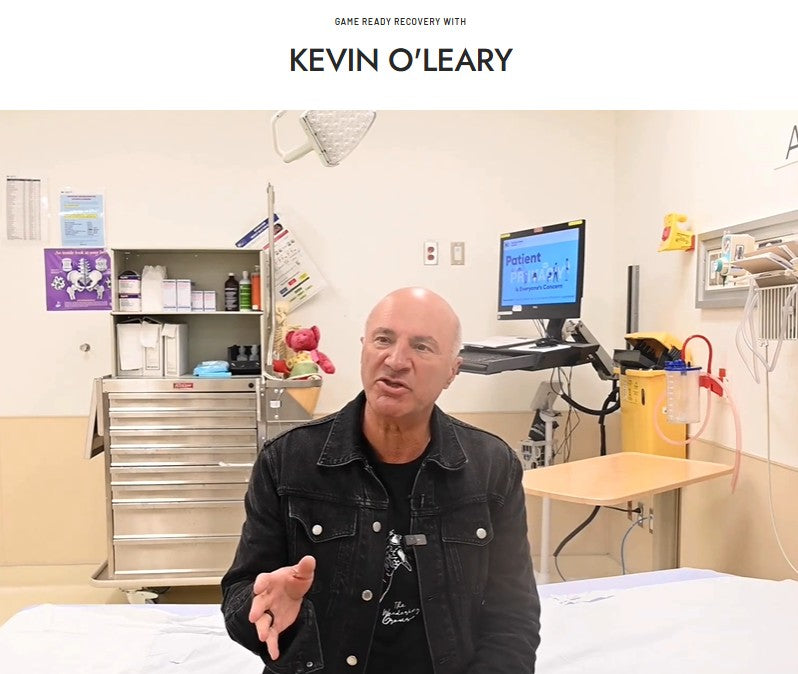 Kevin O’Leary’s and his story behind the Game Ready system’s benefits