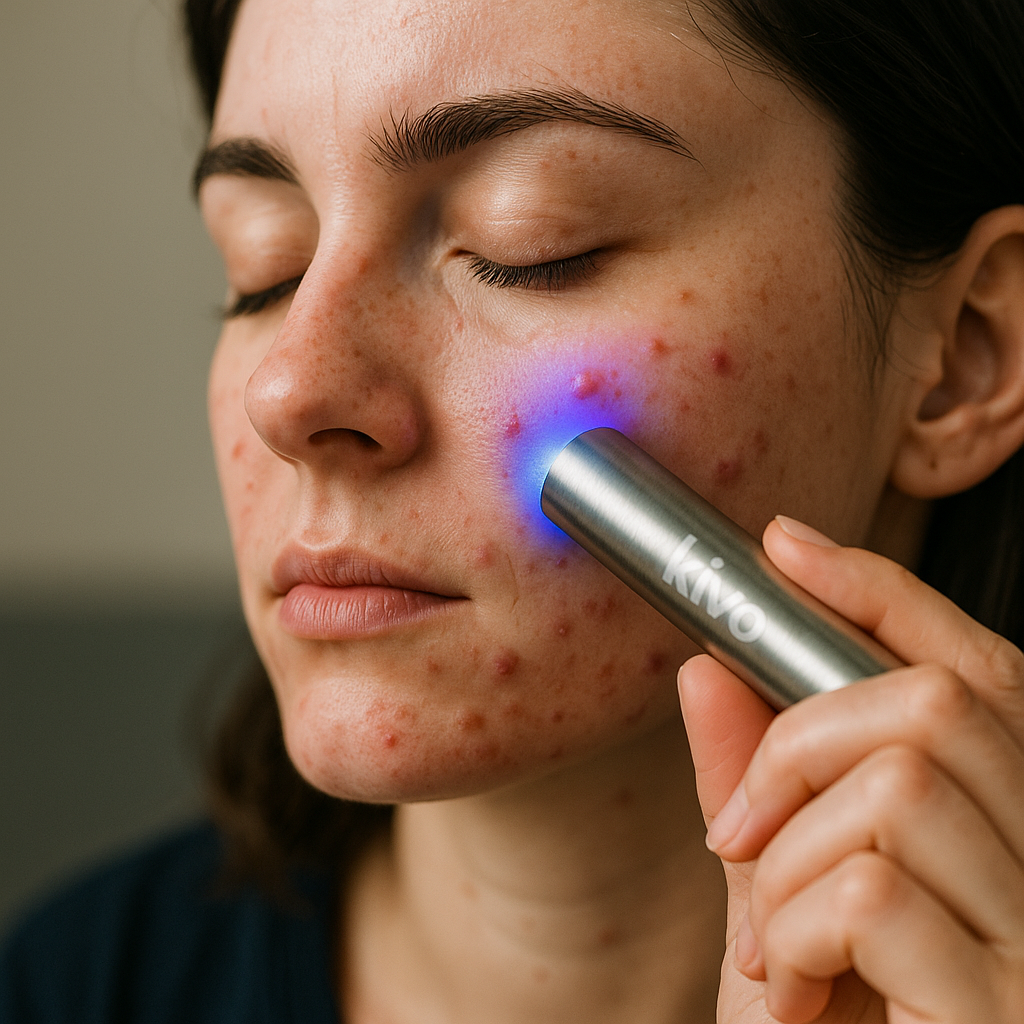 Kivo Pro Red & Blue Light Therapy Flashlight