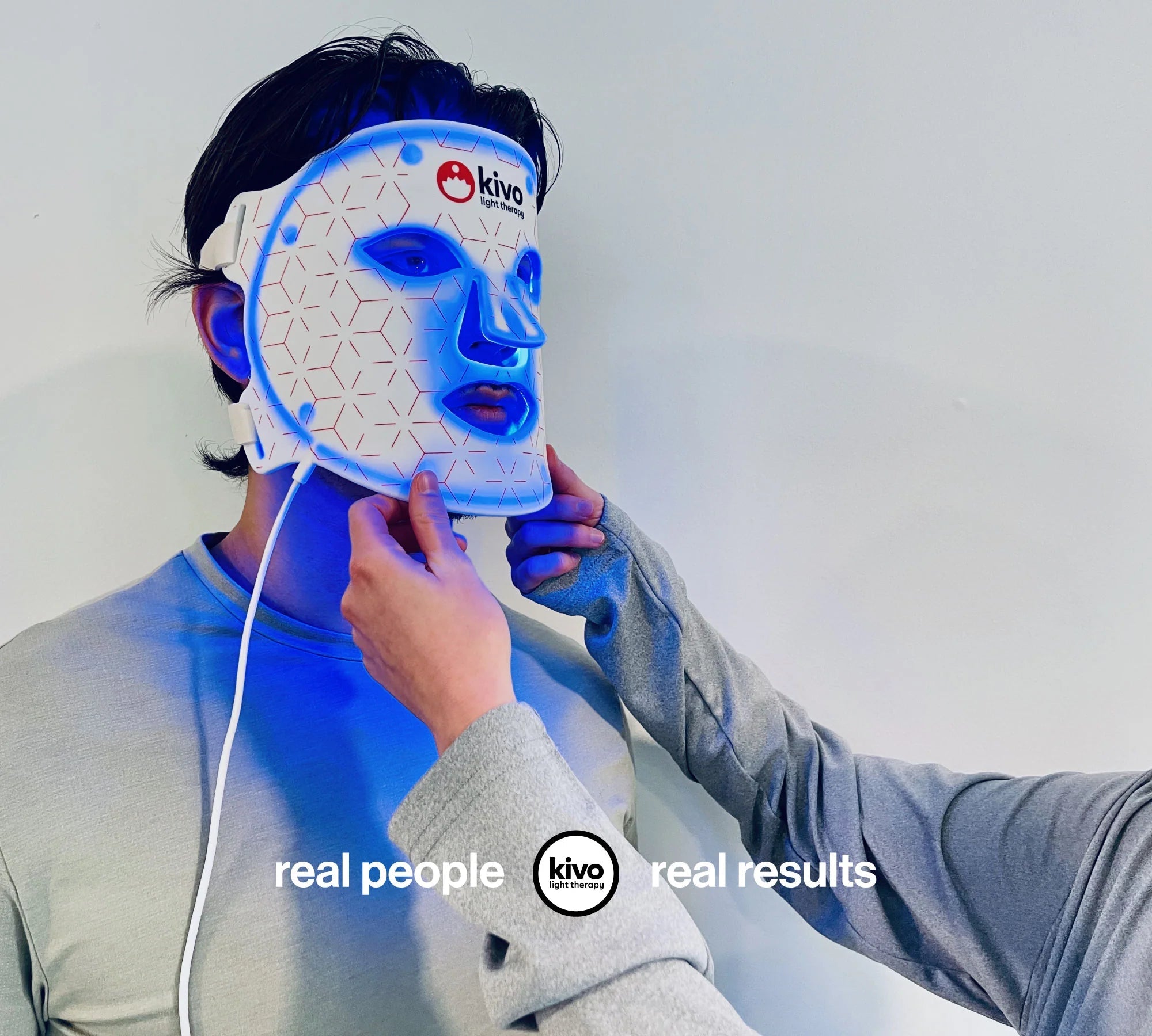 Kivo Elite Face + Neck + Chest: Red Light Therapy Mask
