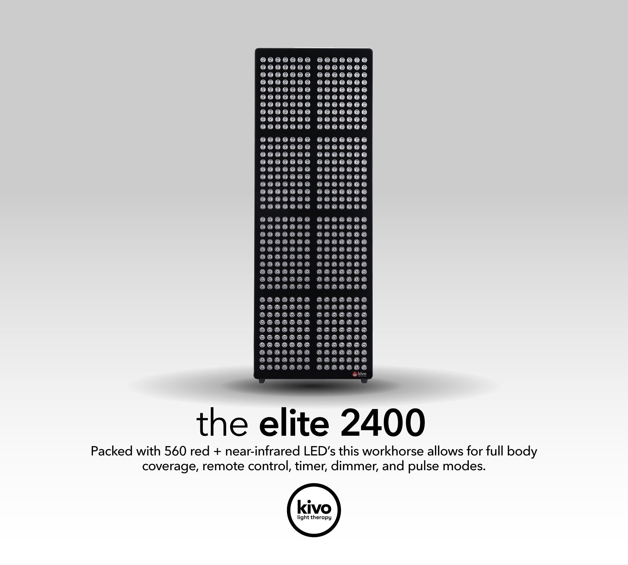 Kivo Elite 2400: Premium Extra Large Red Light Therapy Panel