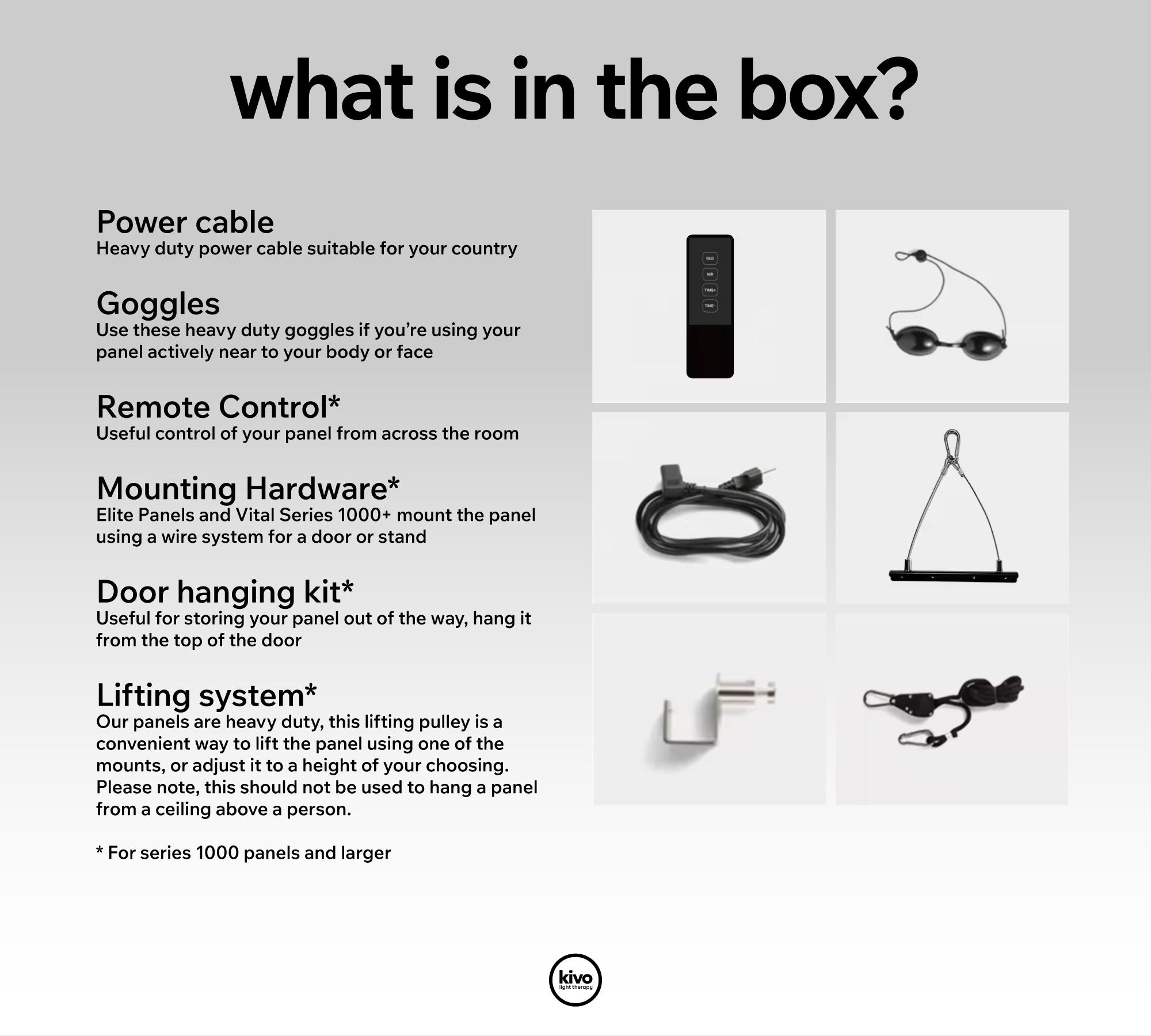 Kivo Pro 1000: Pro Medium Full Body Red Light Therapy Panel