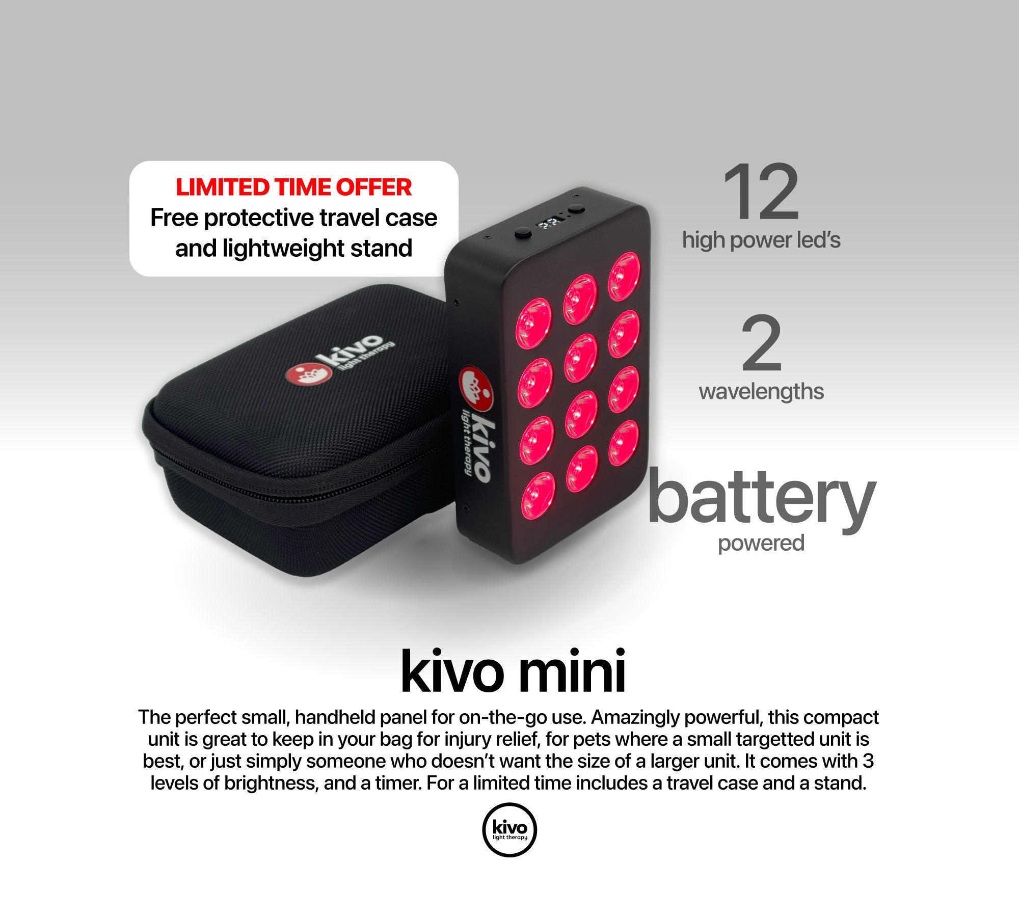 Kivo Mini: Portable Red Light