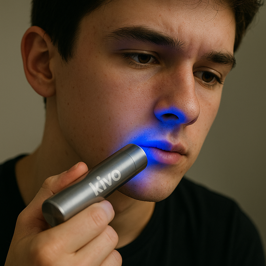 Kivo Pro Red & Blue Light Therapy Flashlight